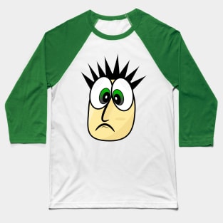 Disappointed Funny Face Cartoon Baseball T-Shirt